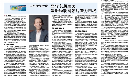 乐鱼胡胜发：坚守长期主义 深耕物联网芯片潜力市场